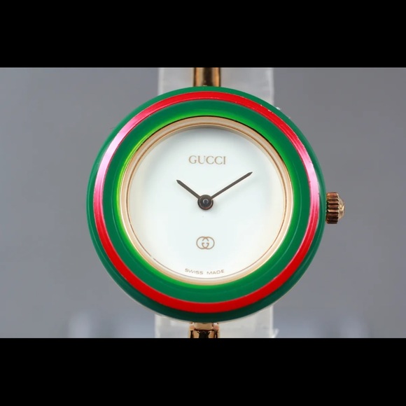 VINTAGE RARE 14k Gold! GUCCI! All the RAGE! Collectors Watch Bracelet - Picture 5 of 7